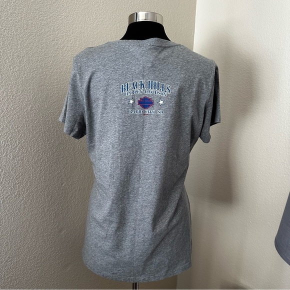 NWT Harley-Davidson Rally Eagle Label Heather Grey T-Shirt Sturgis Rally 2021 - Picture 9 of 14